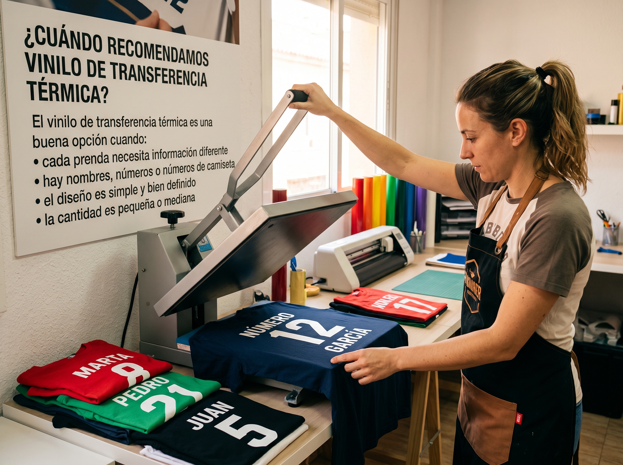 Cuándo recomendamos vinilo textil